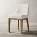 Online Designer Combined Living/Dining MORGAN CURVED-BACK FABRIC SIDE CHAIR