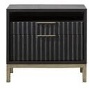 Online Designer Bedroom Modus Furniture Kentfield 2-Drawer Nightstand in Black Oak