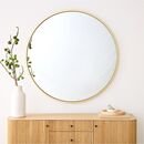 Online Designer Bedroom Metal Frame Oversized Round Mirror