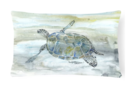 Online Designer Bedroom Fournier Sea Turtle Watercolor Decorative Indoor/Outdoor Lumbar Pillow