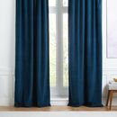 Online Designer Nursery Worn Velvet Curtain - Regal Blue