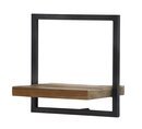 Online Designer Combined Living/Dining Stimson Metal Accent Shelf with Reclaimed Wood