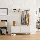Online Designer Living Room Nolan Entryway Bench & Wall Shelf Set
