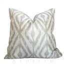 Online Designer Living Room Kravet Beige Cream Ikat Diamond Geometric Lattice Pattern Pillow Cushion Cover