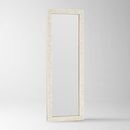 Online Designer Combined Living/Dining Parsons Floor Mirror - Bone Inlay