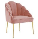 Online Designer Bedroom Tov Furniture™ Velvet Upholstered Daisy Chair in Blush