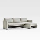 Online Designer Other Zuma 2-Piece Upholstered Outdoor Sectional Sofa with Right-Arm Chaise