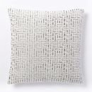 Online Designer Living Room Allover Crosshatch Jacquard Velvet Pillow Cover 