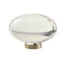 Online Designer Bathroom Glacio Oval Glass Knob