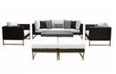 Online Designer Patio Barcelona 8 Piece Sectional Seating Group with Cushions