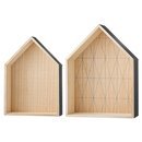 Online Designer Bedroom Shevchenko Place 2 Piece Wood Display House Shelf Set