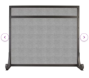 Online Designer Living Room Daisi Single Panel Steel Fireplace Screen