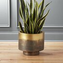 Online Designer Combined Living/Dining Sahara Brass Planter