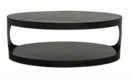 Online Designer Combined Living/Dining Eclipse Oval Coffee Table in Black Metal