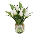 Online Designer Combined Living/Dining Faux Tulips In Vase
