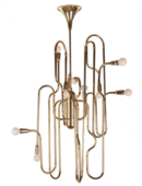 Online Designer Kitchen Clark Trombone Chandelier - Gold