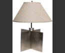 Online Designer Living Room Metal Lamp with Shade, Silver Finish