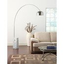 Online Designer Combined Living/Dining Marble Over Arching Floor Lamp
