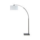 Online Designer Combined Living/Dining Dexter Arc Floor Lamp with White Shade