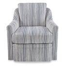 Online Designer Combined Living/Dining Chelsea Swivel Chair, Indigo Stripe