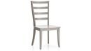 Online Designer Combined Living/Dining Harper Dove Grey Ladder Back Dining Chair and Sand Cushion