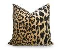 Online Designer Living Room Leopard Velvet Pillow Cover - Gold
