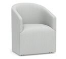 Online Designer Bedroom Baldwin Upholstered Barrel Back Swivel Chair