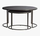 Online Designer Business/Office Duke Round Metal Nesting Coffee Tables, Bronze - Set of 2