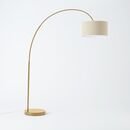 Online Designer Living Room Overarching Linen Shade Floor Lamp