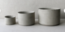 Online Designer Home/Small Office Set of 3 concrete planters | Round minimalistic concrete planters | Succulent planter pots