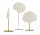 Online Designer Combined Living/Dining Shell Sculptures - Set of 3 