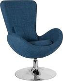 Online Designer Business/Office Cruz Blue Fabric Side Reception Chair