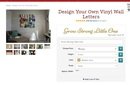 Online Designer Living Room Design Your Own Vinyl Wall Letters