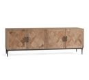 Online Designer Combined Living/Dining Parquet Reclaimed Wood Media Console