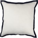Online Designer Bedroom Blue Ivory Accent Pillow 