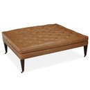 Online Designer Combined Living/Dining Hammond Leather Square Cocktail Ottoman