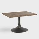 Online Designer Combined Living/Dining Reclaimed Pine And Metal Gibson Dining Table