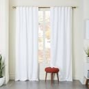 Online Designer Combined Living/Dining Belgian Flax Linen Curtain - White