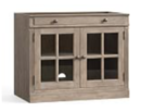 Online Designer Living Room Double Glass Door Cabinet