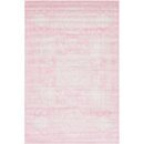 Online Designer Bedroom Fawe Oriental Pink/Ivory Area Rug