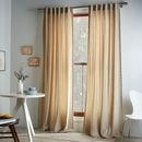 Online Designer Living Room Studded Wool Curtain - Heathered Oatmeal