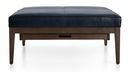 Online Designer Living Room Nash Leather Square Ottoman with Tray