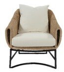 Online Designer Combined Living/Dining Coastal Lounge Chair in Twig