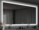 Online Designer Bathroom NEPTUNE Custom LED Mirror with Sandblasting