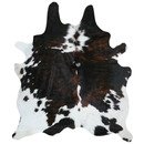 Online Designer Bedroom ALDONA NATURAL COW HIDE BRINDLE/WHITE AREA RUG
