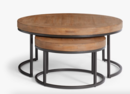 Online Designer Combined Living/Dining Malcolm Round Nesting Coffee Tables-Set of 2
