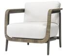 Online Designer Combined Living/Dining Duvall Coastal Hardwood Frame White Performance Fabric Lounge Chair