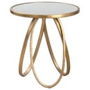 Online Designer Combined Living/Dining Loop Gold Accent Table