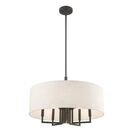 Online Designer Home/Small Office Paquette 6 - Light Shaded Drum Chandelier