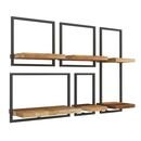 Online Designer Home/Small Office Wall Shelfmate Wood & Metal Wall Shelves Collection - Oak/Black